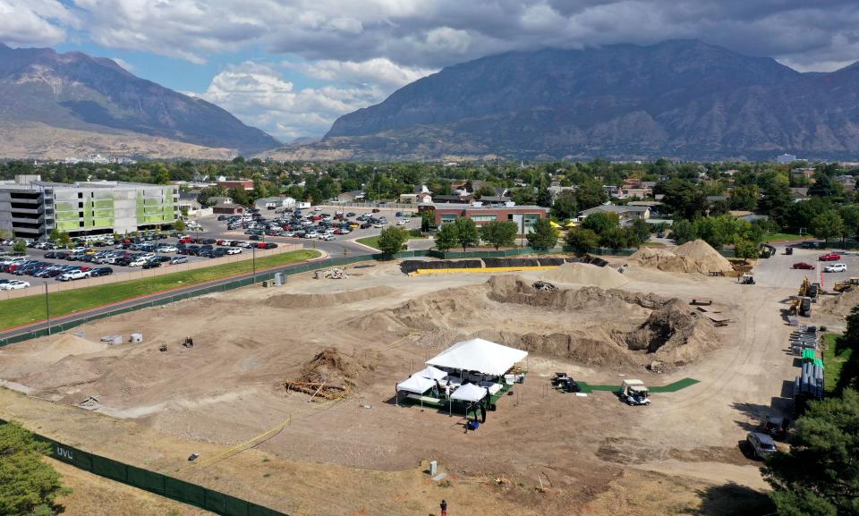 The site of the future Scott M. Smith College of Engineering and Technology Building is pictured at Utah Valley University in Orem on Thursday, Sept. 21, 2023. | Kristin Murphy, Deseret News