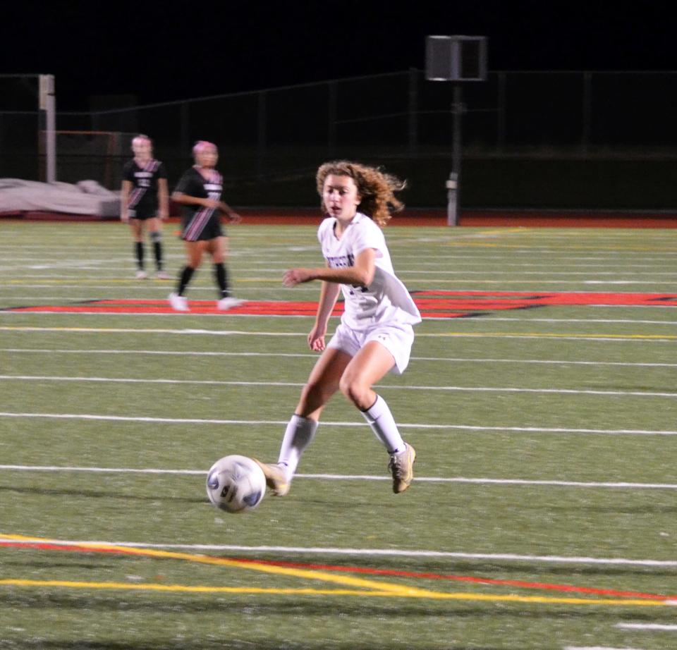 Amanda Hawbecker had two goals and an assist to lead Smithsburg in a 3-1 win over North Hagerstown at Mike Callas Stadium on Sept. 29, 2022.