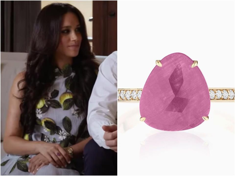 meghan markle pink ring