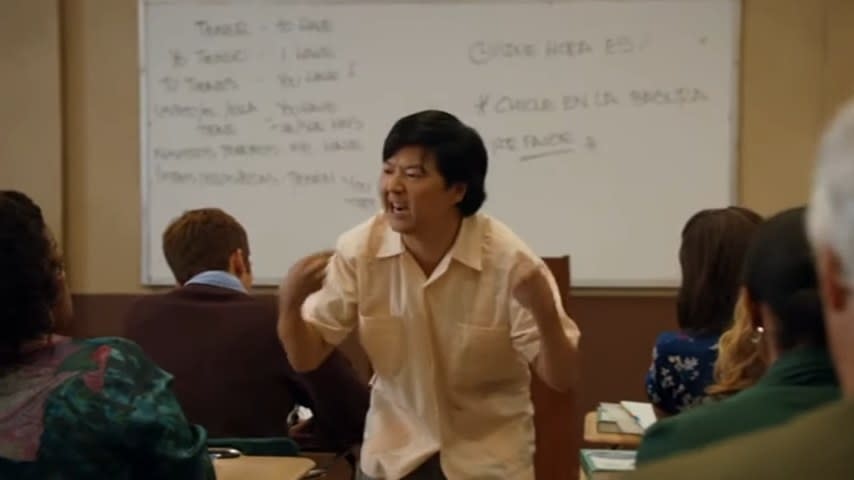 Chang yelling at his Spanish class in "Community"