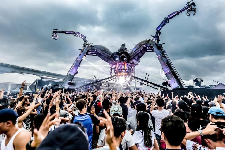 擁有360度大蜘蛛裝置舞台的「2017 Arcadia Taiwan - Invasion」，將在11月11、12日連續2天在台北大佳河濱公園登場。