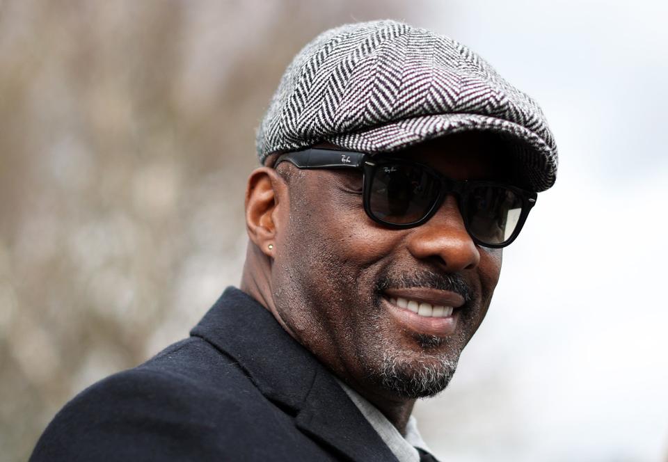 March 17, 2023: Actor Idris Elba arrives ahead of day four of the Cheltenham Festival 2023 at Cheltenham Racecourse in Cheltenham, England.