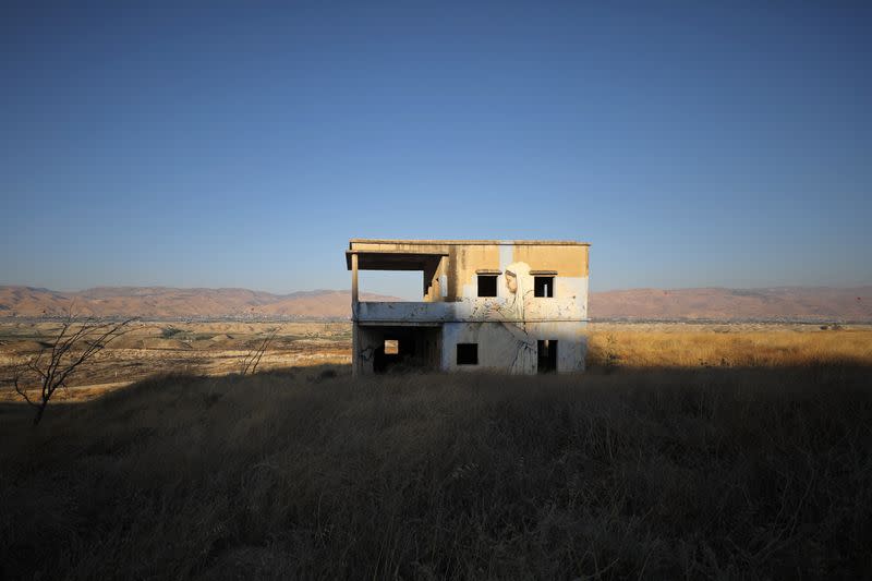 Old building is seen in Jordan Valley, the eastern-most part of the Israeli-occupied West Bank that borders Jordan