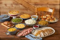 <p><a class="link " href="https://www.bobevans.com/" rel="nofollow noopener" target="_blank" data-ylk="slk:ORDER NOW">ORDER NOW</a></p><p>Serve up a full feast without ever stepping foot in the kitchen, all thanks to Bob Evans. Pick from a variety of family-size meals, which serve anywhere from six to eight people, whether you're in the mood for comfort food or full-on veggies. They all come fully cooked, so you can put it right on the table as soon as it arrives at your door or you return home from picking it up. </p>
