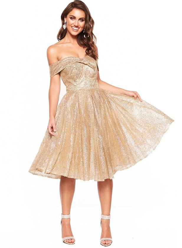 Wedding guest wants to wear Nyla Glitter Cocktail Dress from A&N Label 