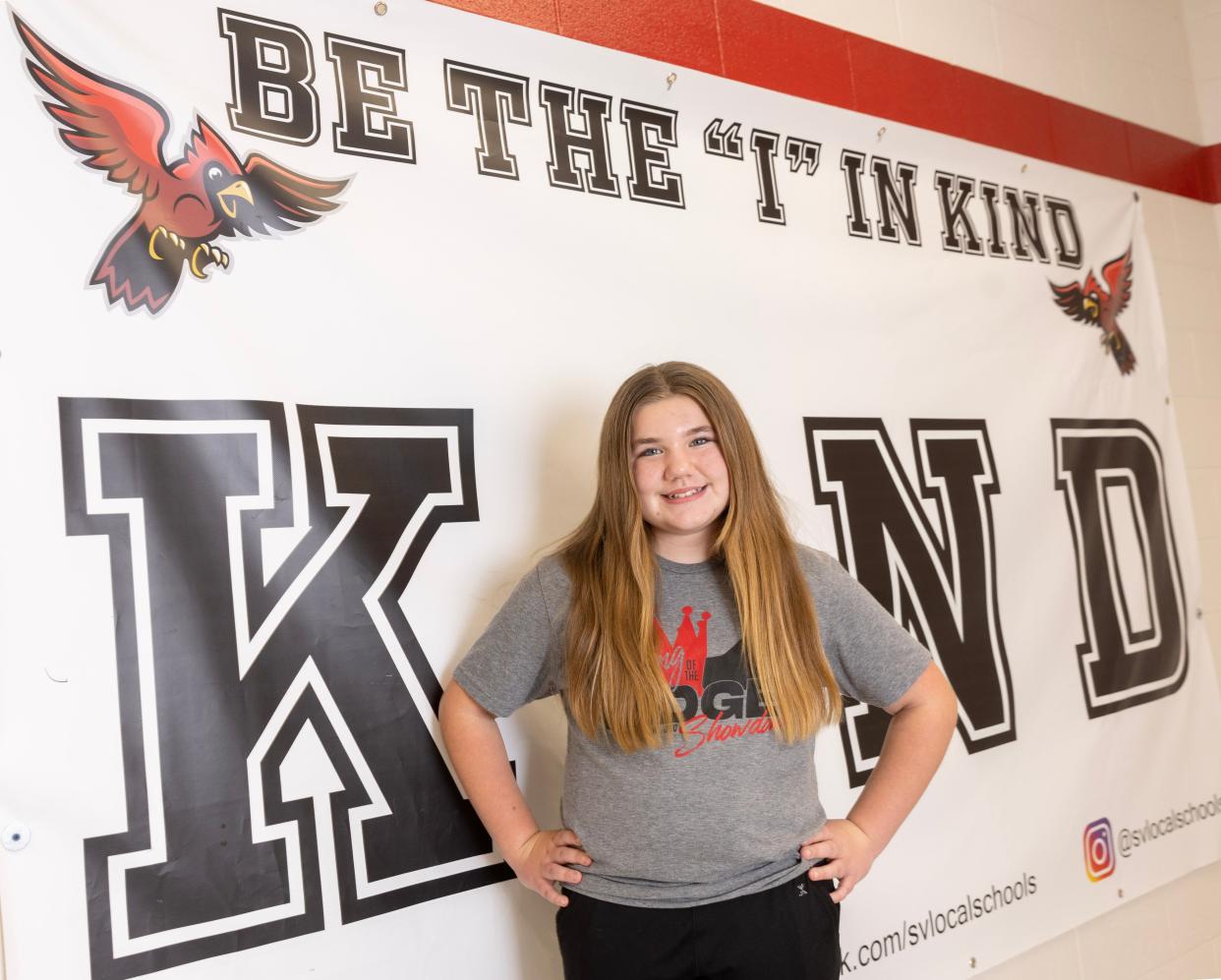 Sara Gamber, a sixth-grader at Sandy Valley Middle School, is a Canton Repository Kid of Character for December.