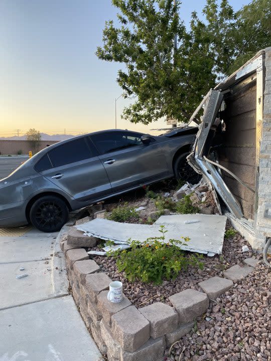 Two crashes, just weeks apart have destroyed a local homeowner’s wall, leaving a community worried for their safety. (Maxine Sadler)