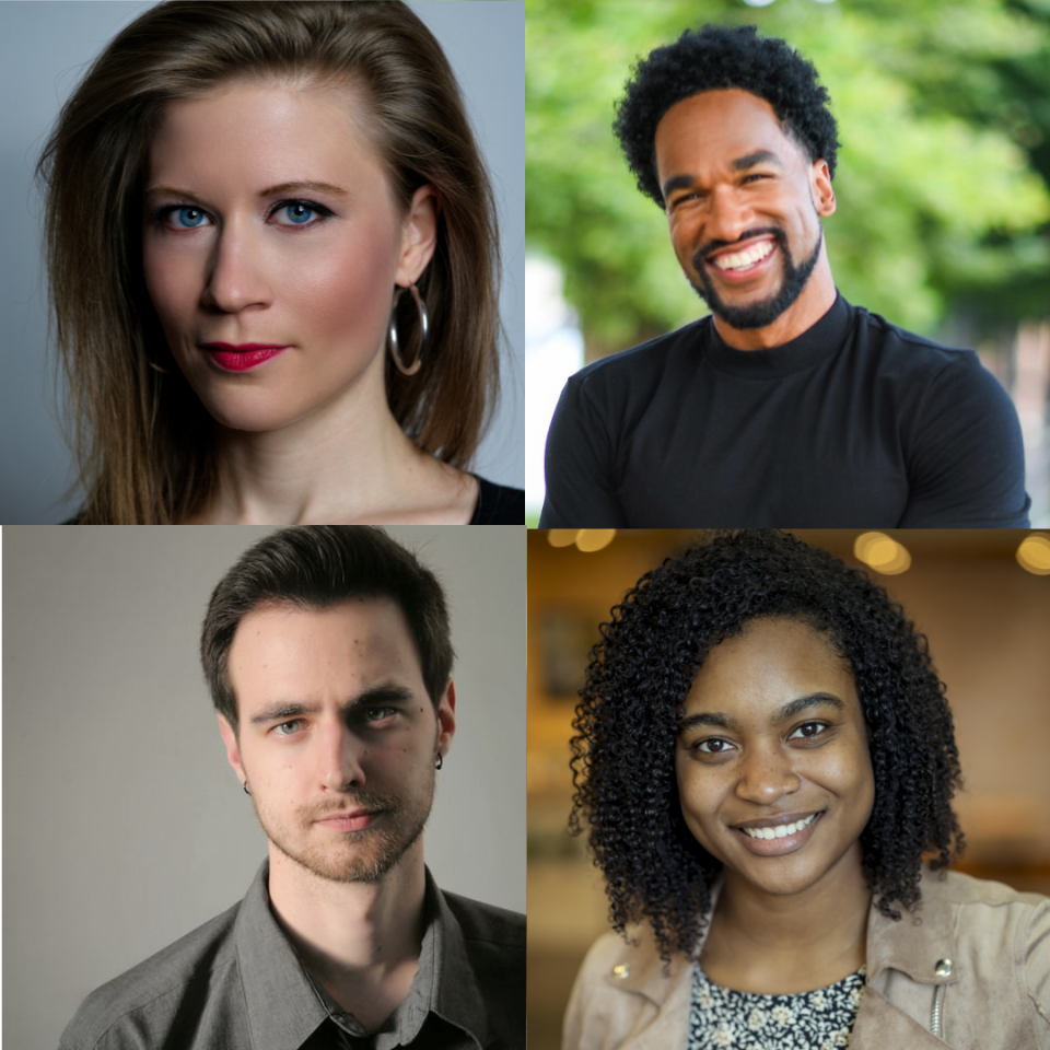 The Know Theatre's season opener, 'Sleeping Giant,' opens Aug. 4. Pictured clockwise from top left are castmembers Tess Talbot, Ryan-Chavez Richmond, Brianna Miller, Jared Earland.