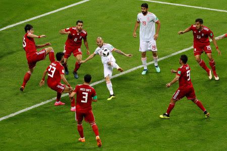 Soccer Football - World Cup - Group B - Iran vs Spain - Kazan Arena, Kazan, Russia - June 20, 2018 Spain's David Silva in action REUTERS/John Sibley