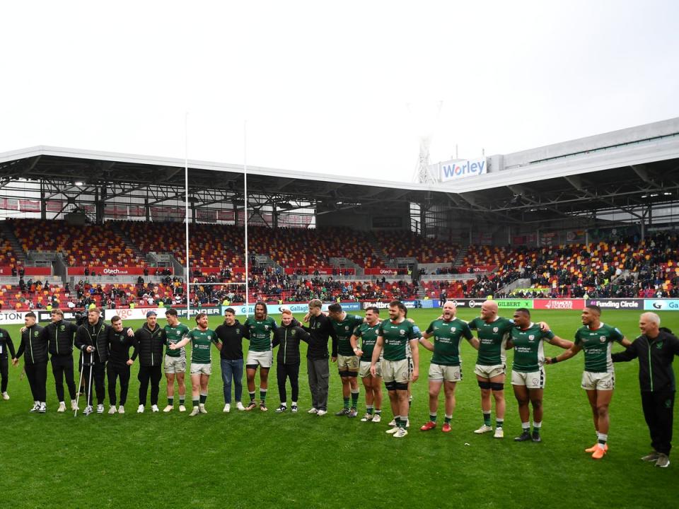London Irish have been given one week to prove they will be able to pay players next season  (Getty Images)