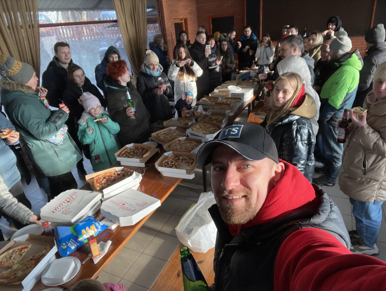 The CodeIT team takes a pizza break (CodeIT)