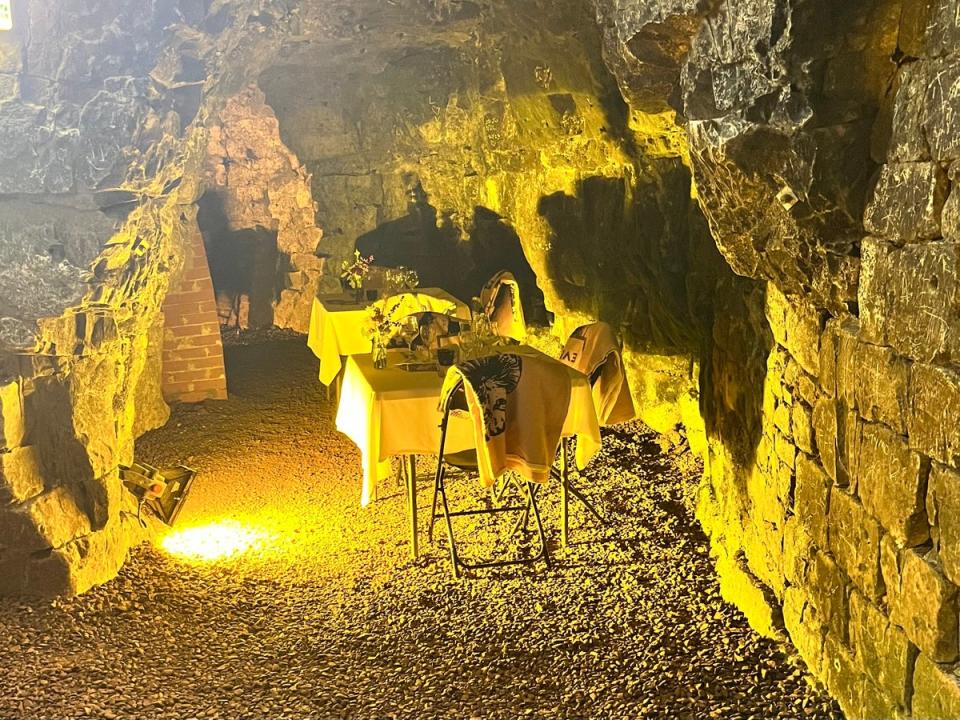 Diners Secrets des Boves: a seasonal, weekend pop-up dining room set 12 metres below street level (Chrissie McClatchie)