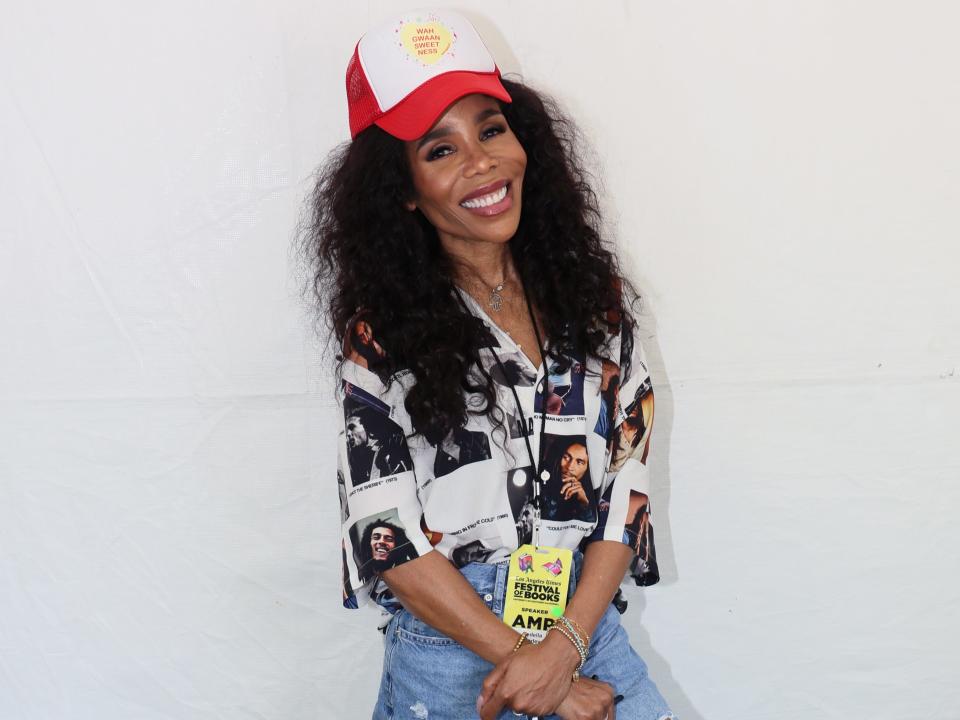 Cedella Marley attends the Los Angeles Times Festival of Books at the University of Southern California on April 24, 2022 .