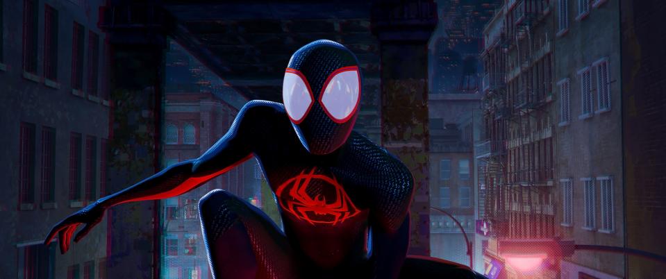 Trying to get home, Miles Morales (voiced by Shameik Moore) winds up on the wrong Earth and faces a formidable new foe in the cliffhanger of "Spider-Man: Across the Spider-Verse."