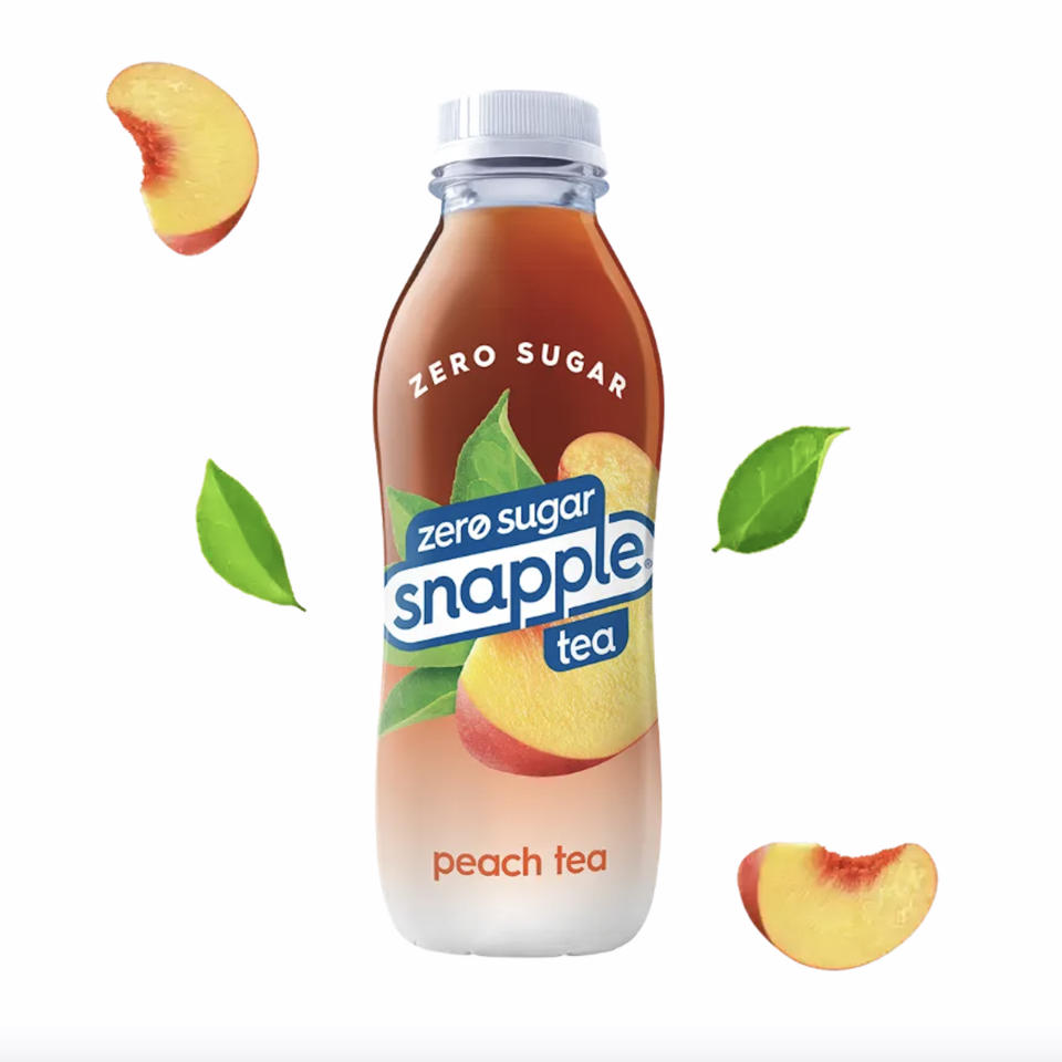 Snapple's new Zero Sugar Peach Tea. (Snapple)