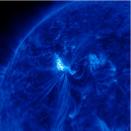 The sun unleashed two massive X-class solar flares on March 6, 2012. The flare erupted from the giant active sunspot AR1429.