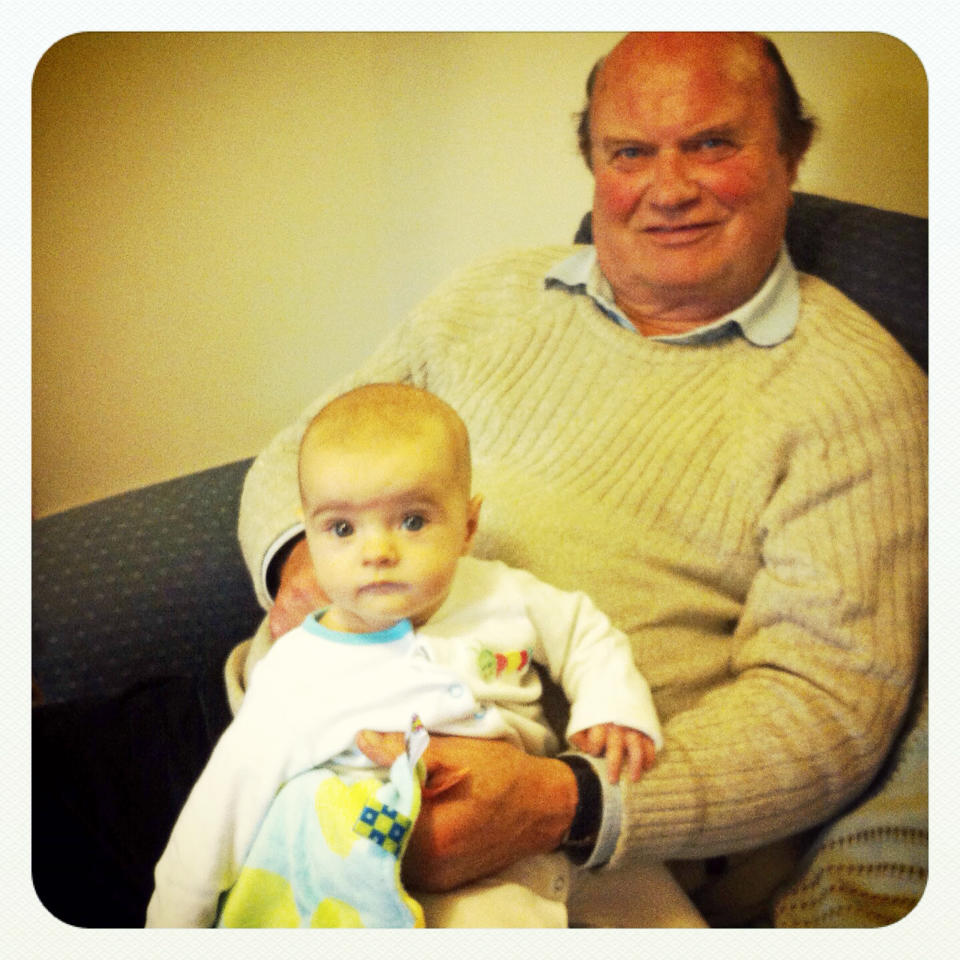 The author's late father with her young daughter. (Courtesy Joanna Quinn)