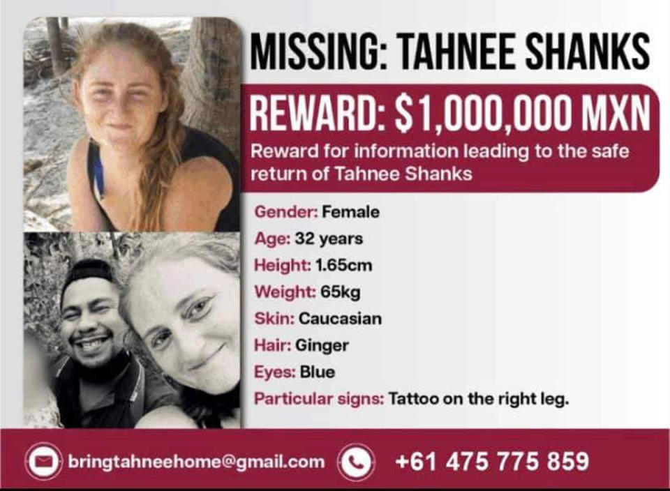 Tahnee Shanks' family has not received any information about her disappearance. Source: Facebook/Bring Tahnee Home