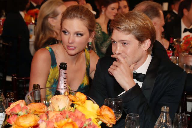 <p>Christopher Polk/NBC/NBCU Photo Bank</p> aylor Swift and Joe Alwyn at the 77th Annual Golden Globe Awards in January 2020