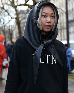 Margaret Zhang out walking in Paris