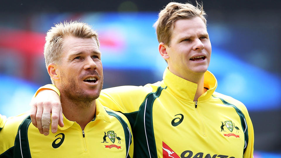 Warner and Smith reintegration into Australia’s squad is being carefully managed. Pic: Getty