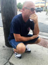 <p>Gary Wilford, of Orlando, Fla., weeps near the scene of a mass shooting, June 12, 2016, in Orlando, Fla. (AP Photo/Tamara Lush) </p>