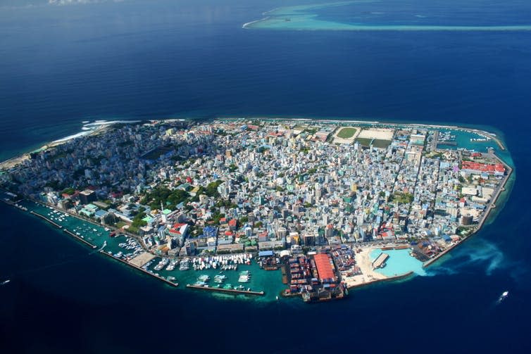 <span class="caption">Male: capital of the Maldives.</span> <span class="attribution"><a class="link " href="https://www.shutterstock.com/image-photo/male-capital-maldives-28314817?src=UoI-MkW6veRK05Yim3KknQ-1-11" rel="nofollow noopener" target="_blank" data-ylk="slk:Shutterstock;elm:context_link;itc:0;sec:content-canvas">Shutterstock</a></span>