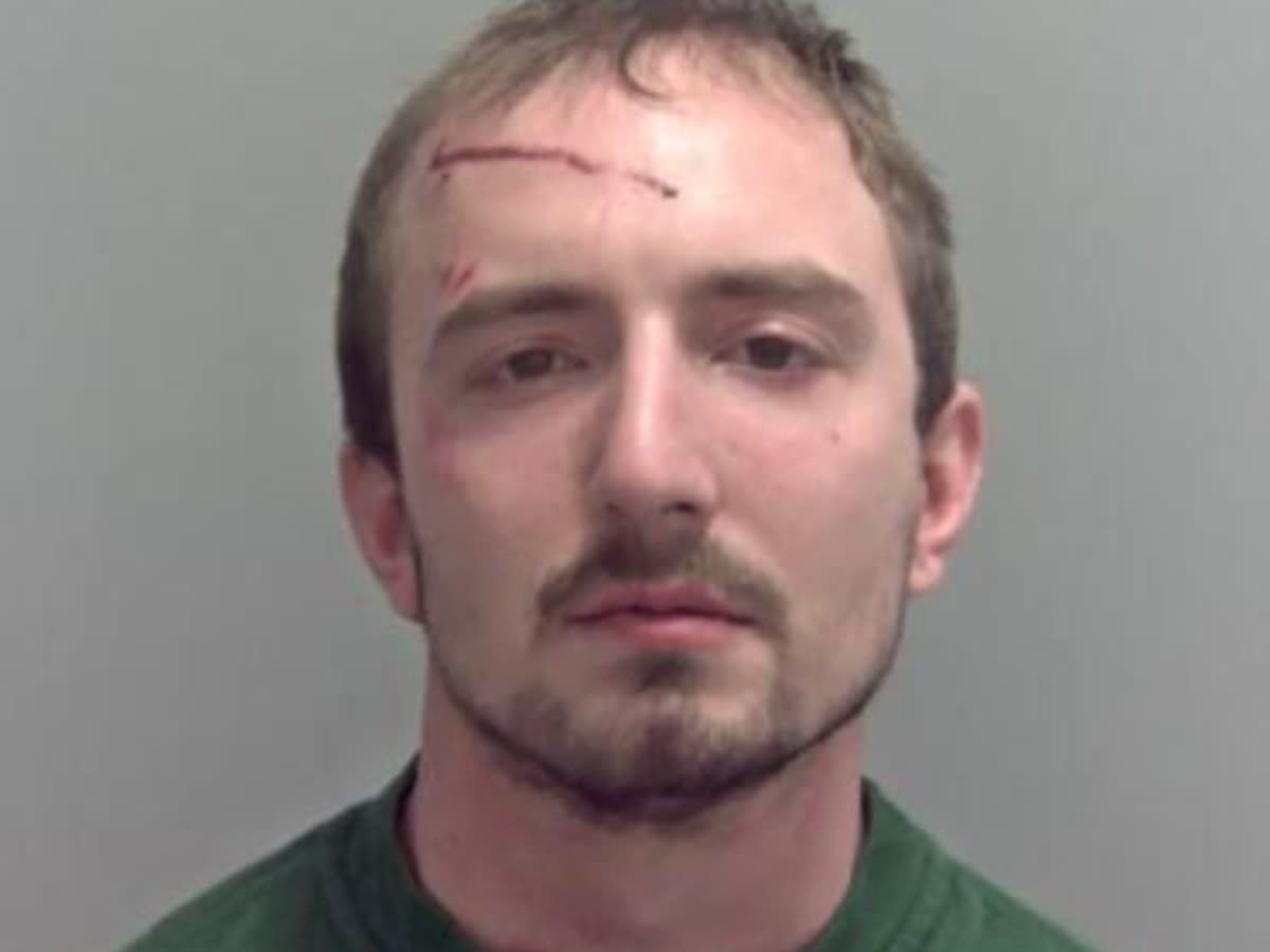 Michael Irons, 26, mowed down 96-year-old Ivy Warnes in his silver VW Golf. (SWNS)