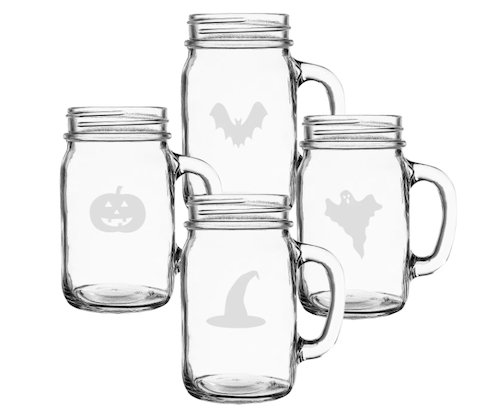 Cathy's Concepts Halloween Mason Jars (Set of 4)