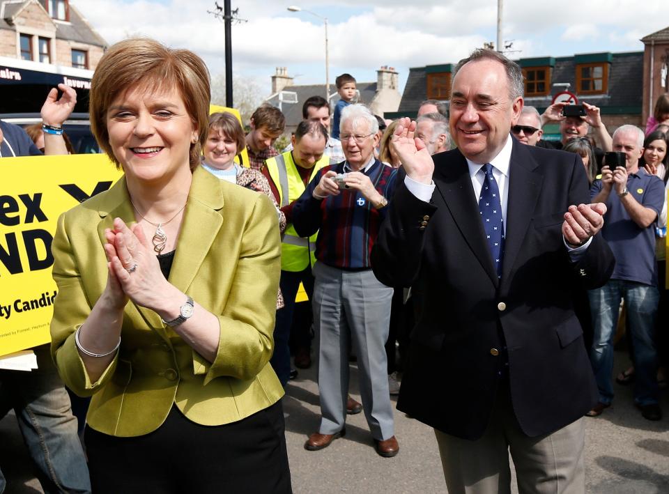 Ms Sturgeon told MSPs that Mr Salmond had told him about what she felt was ‘deeply inappropriate behaviour’REUTERS