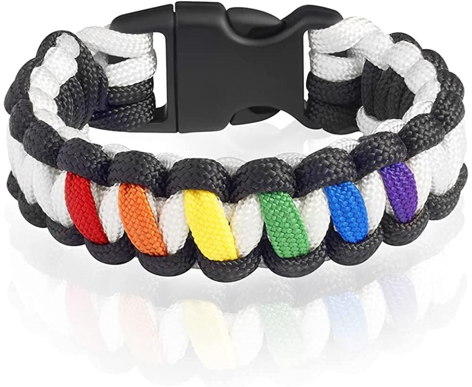 Good Worker Survival Rainbow Paracord Bracelet