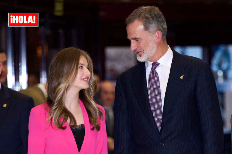 El rey Felipe con su hija Leonor