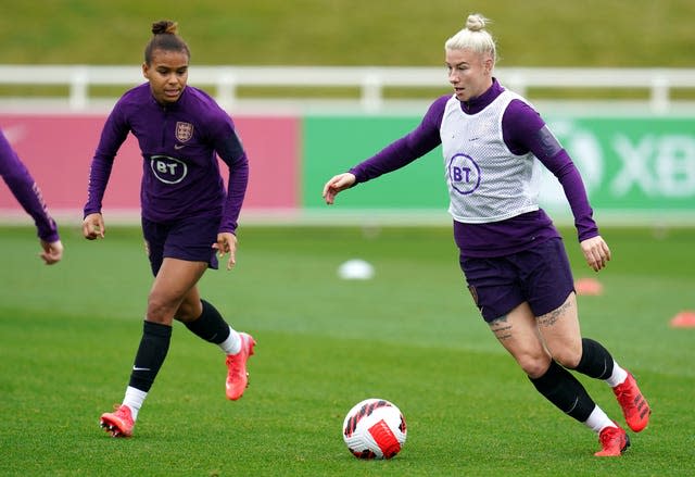 England Women training at St George's Park (Nick Potts/PA).