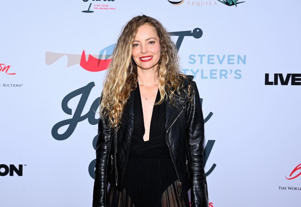 Bijou Phillips attends the Jam for Janie Grammy Awards Viewing Party presented by Live Nation at Hollywood Palladium on Feb. 4, 2024, in Los Angeles.