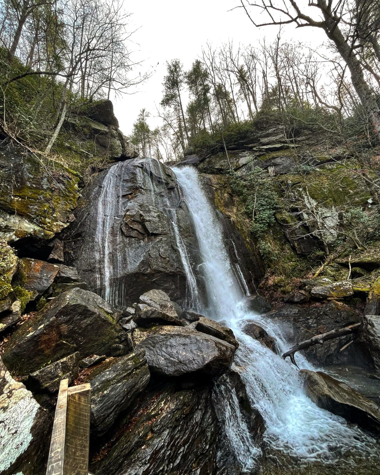 The High Shoals Falls at South Mountain State Park is one of its defining features. The park was recently the location for the filming of a movie.