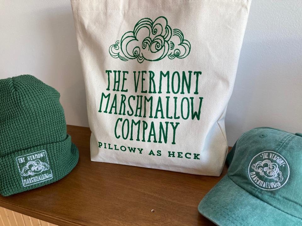 Merchandise on display Sept. 1, 2023 at The Vermont Marshmallow Co. in South Burlington.