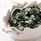 <p>This is Allison and Slade Rushing’s Southern interpretation of French creamed spinach. The collards add a pleasant bitterness to this lush side dish, but it’s important to shred them finely before you simmer them in the cream or they’ll never get tender.</p><p><a href="https://www.foodandwine.com/recipes/creamed-collard-greens" rel="nofollow noopener" target="_blank" data-ylk="slk:GO TO RECIPE;elm:context_link;itc:0;sec:content-canvas" class="link ">GO TO RECIPE</a></p>