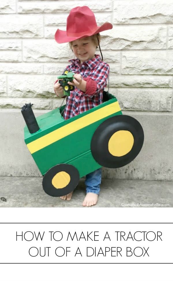 DIY Kids' Tractor Costume