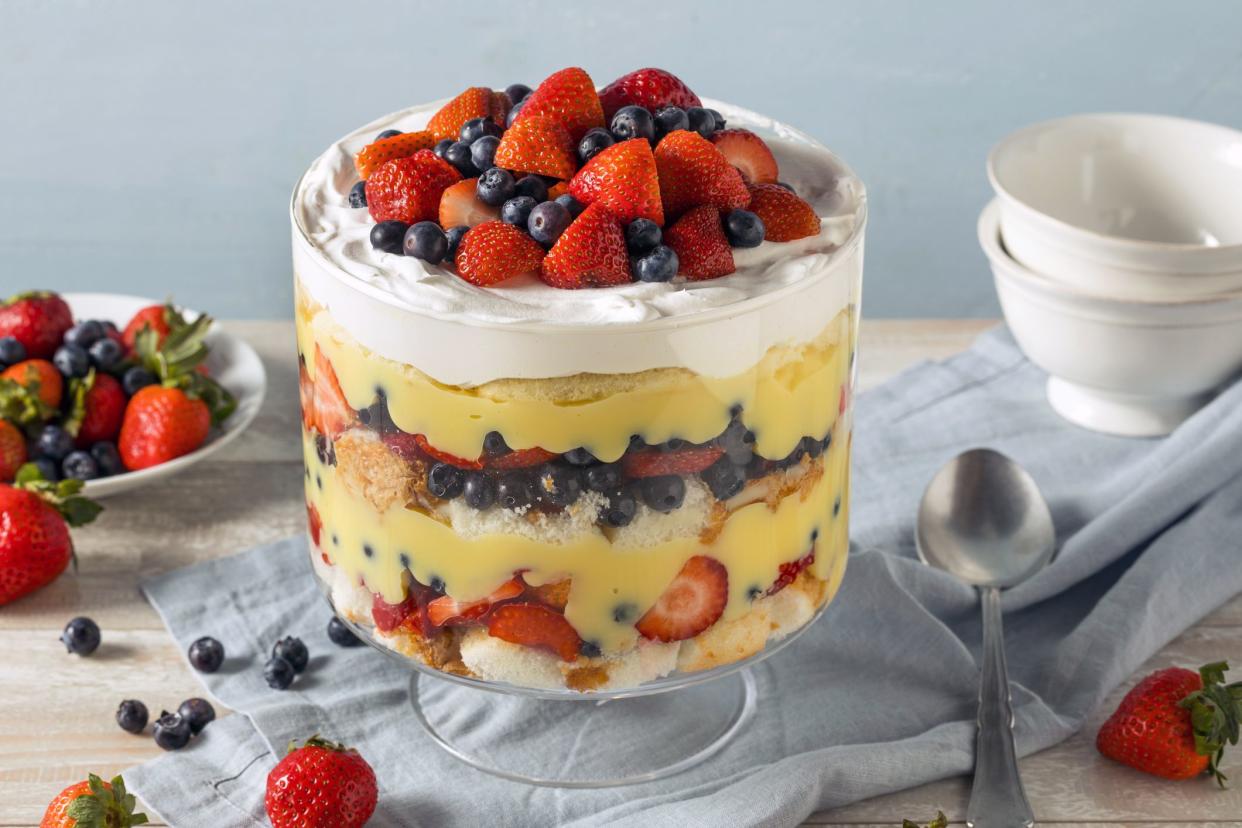 mixed berry trifle