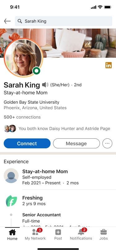 Can listing your Stay at Home Parent status on LinkedIn help erase the stigma women face for taking career breaks? The company hopes so.