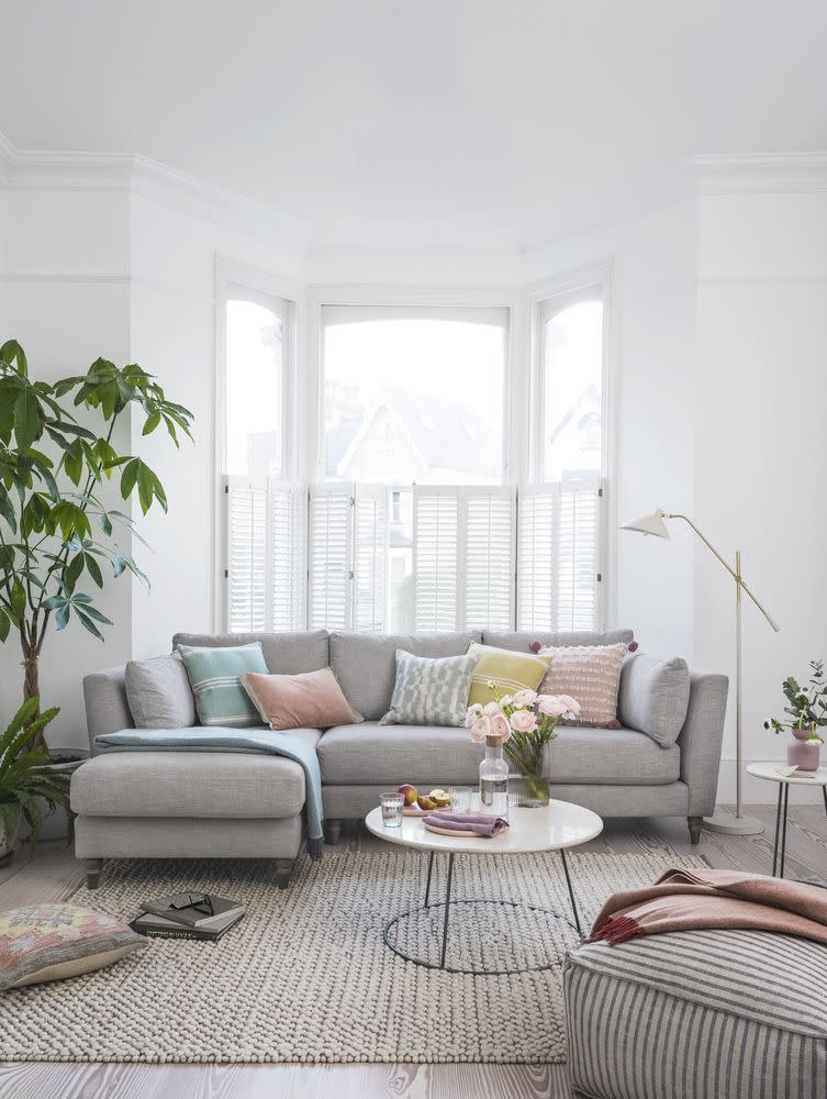 pastel aesthetic living room