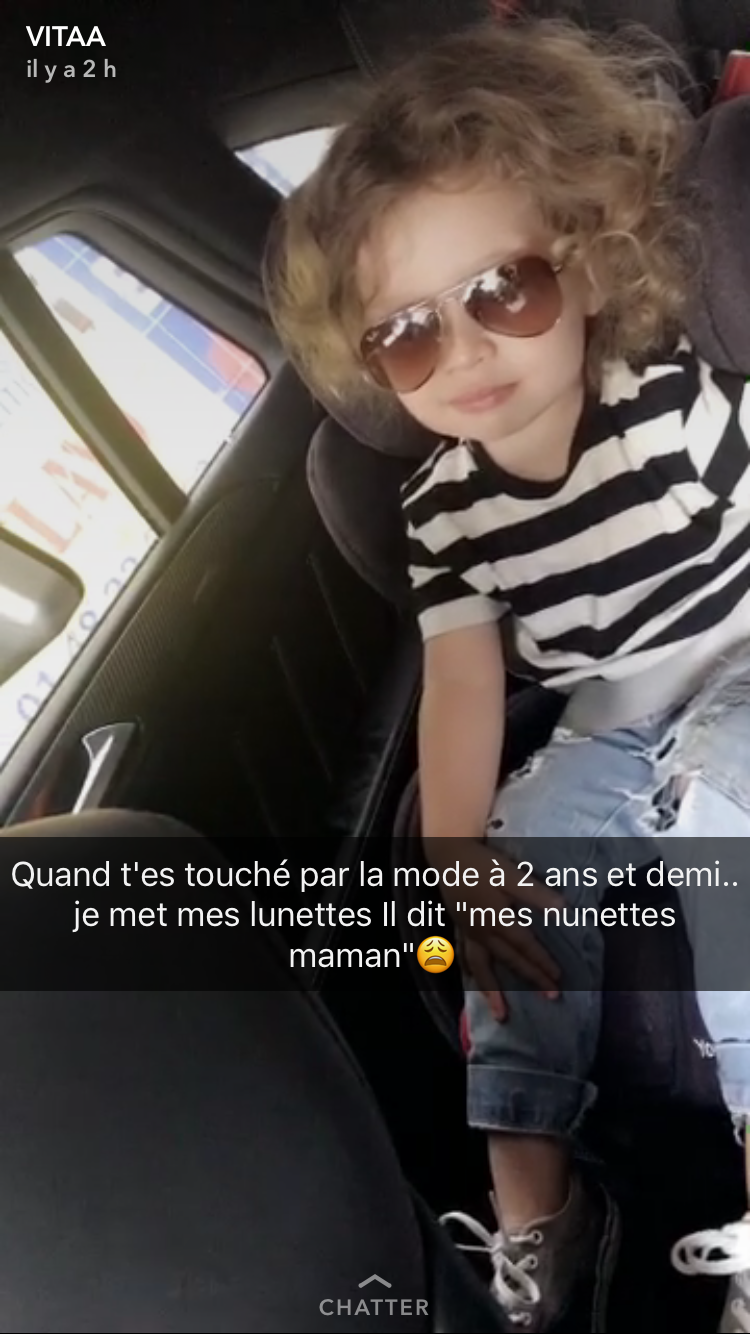 <p>Adorable ! Le fils de Vitaa est une véritable fashion victime, à deux ans et demi seulement. </p>