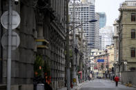 Auch in Shanghai gelten Quarantänemaßnahmen. (Bild: Noel Celis/AFP)