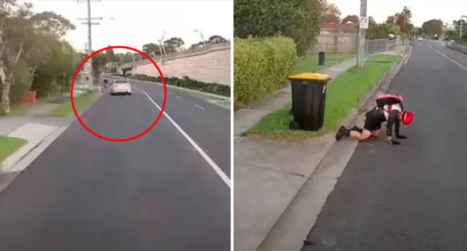 Melbourne hit-run on cyclist. 