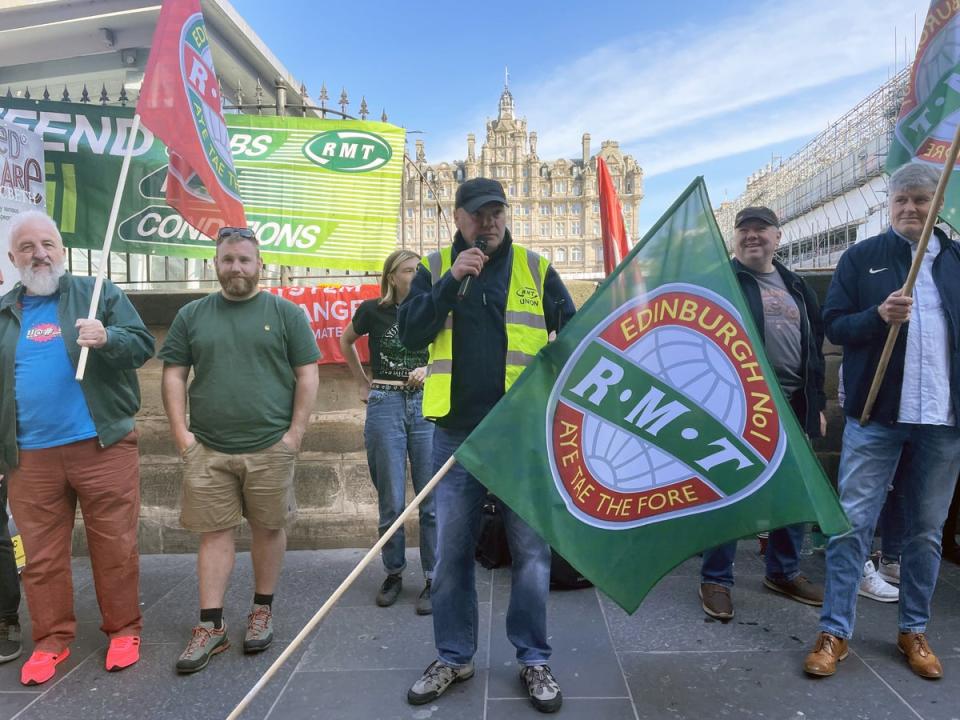 Members of the Rail, Maritime and Transport union (RMT) will take further strike action over pay, jobs and conditions on August 18 and 20. (Katharine Hay/PA) (PA Wire)