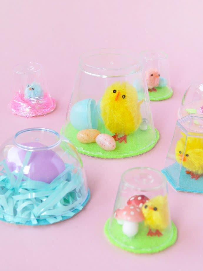 chick dioramas easter decorations