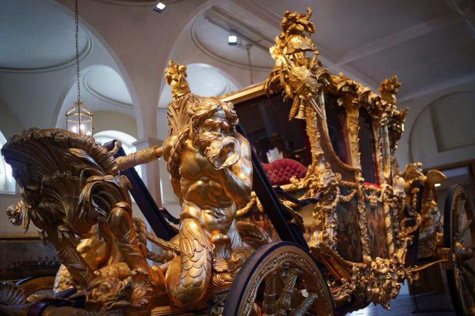 The Gold Coach weighs four tonnes (PA)