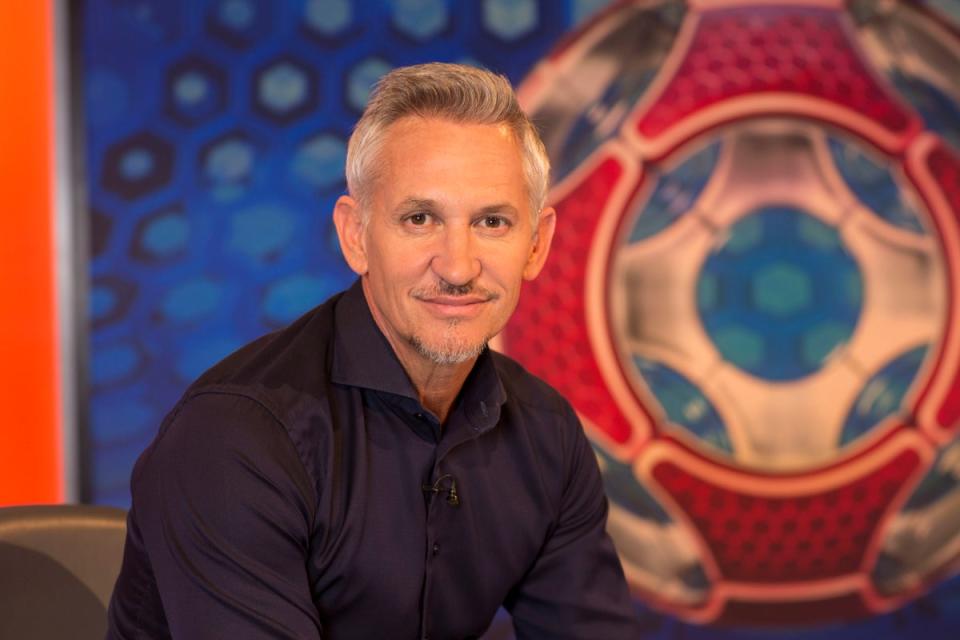 Lineker presenting ‘Match of the Day' (BBC/Pete Dadds)