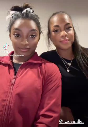 <p>Simone Biles/Instagram</p> Biles and Miller both performed at the Core Hydration Classic on Saturday