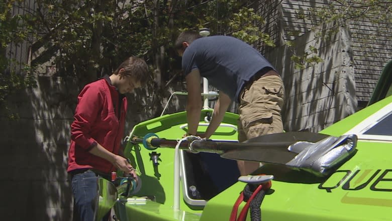 'I think we're crazy': Rowers leave St. John's on non-stop Atlantic voyage